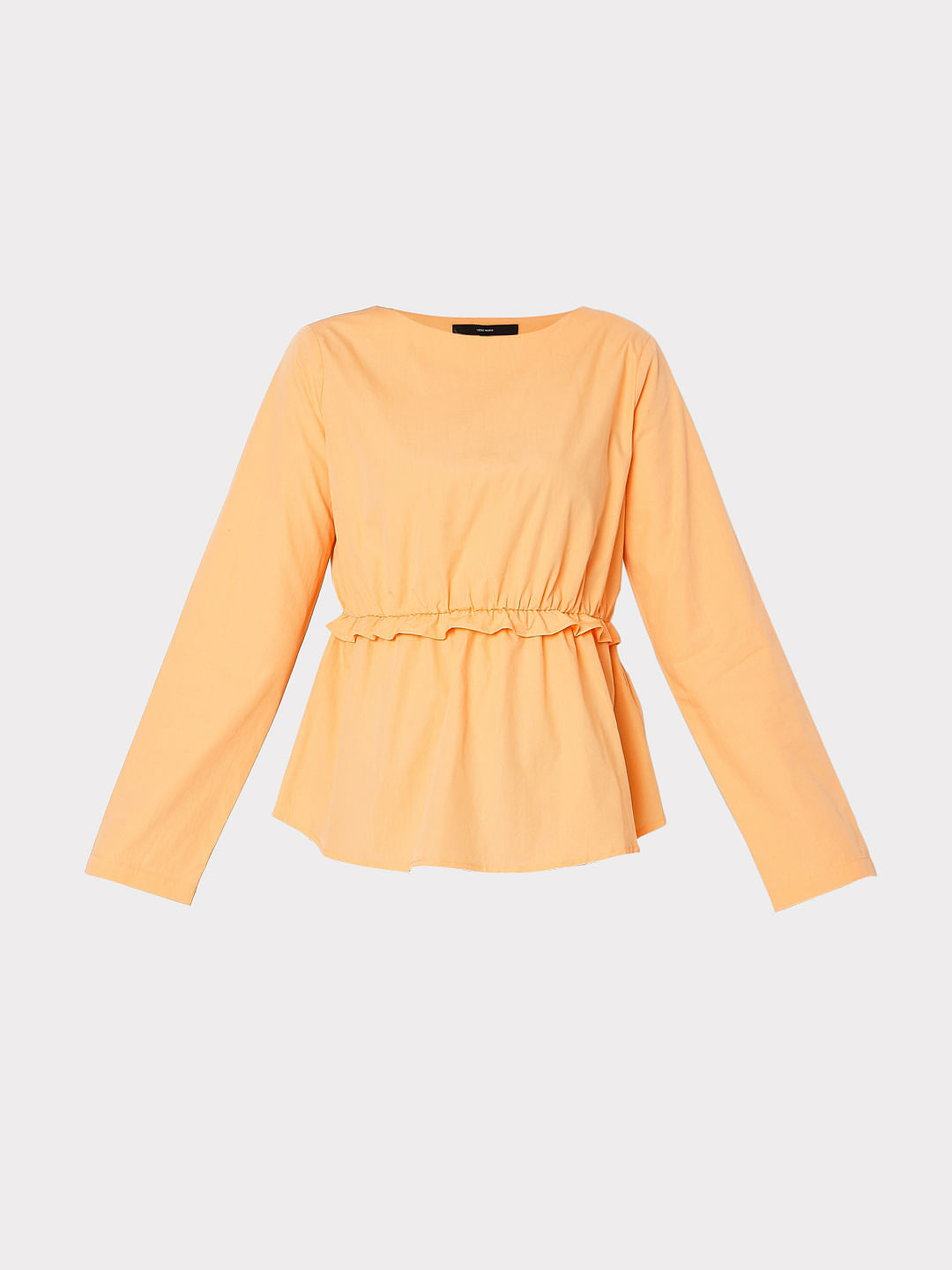 Orange Peplum Top