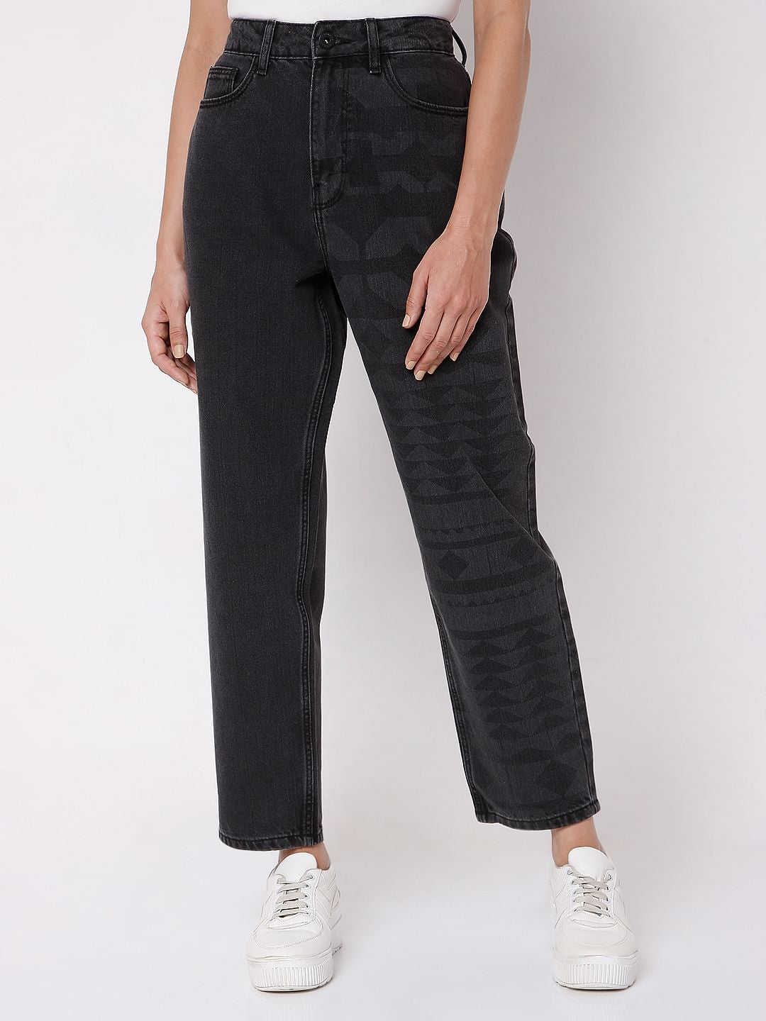 Black Mom Jade Straight Fit Jeans