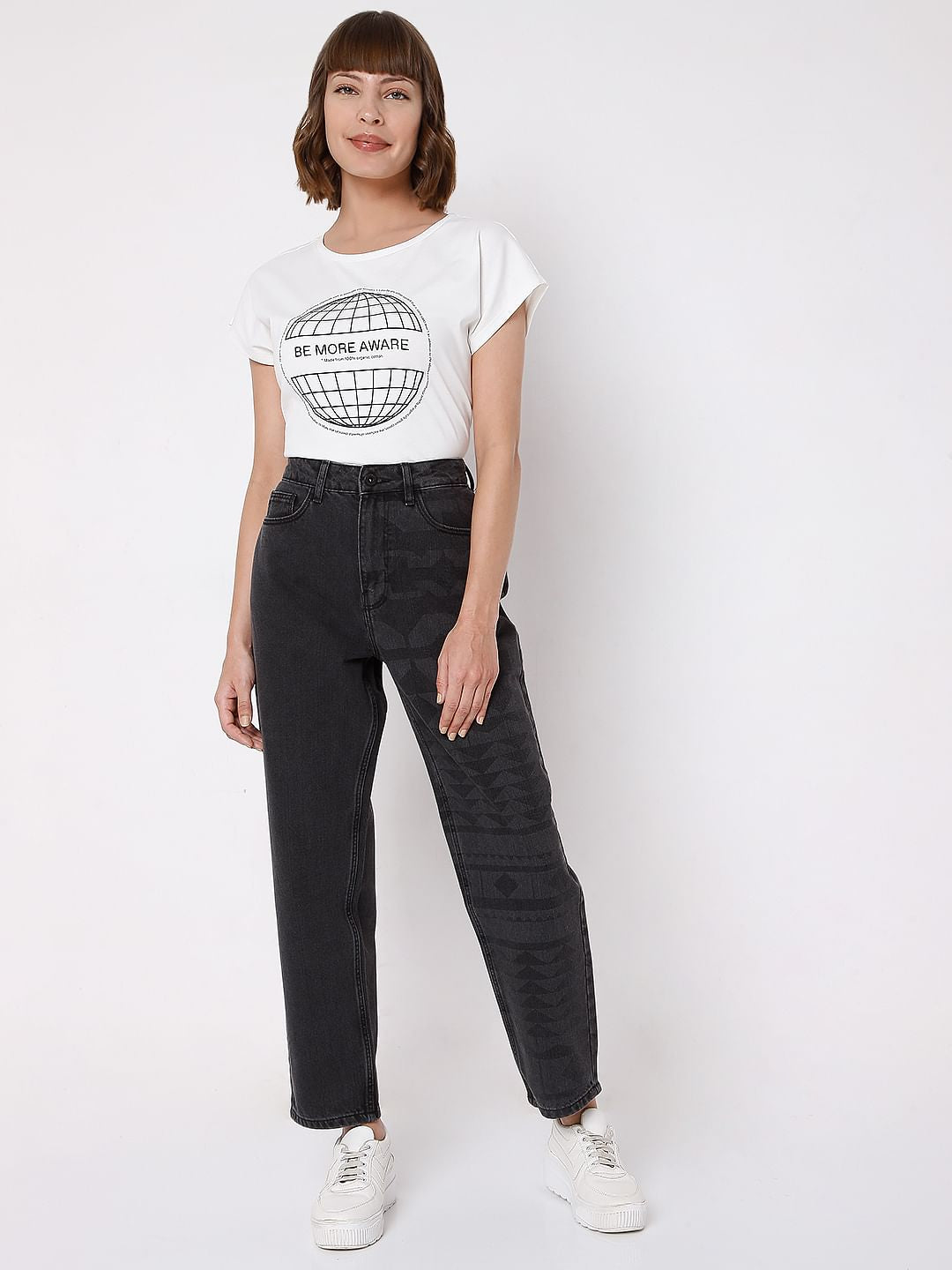 Black Mom Jade Straight Fit Jeans