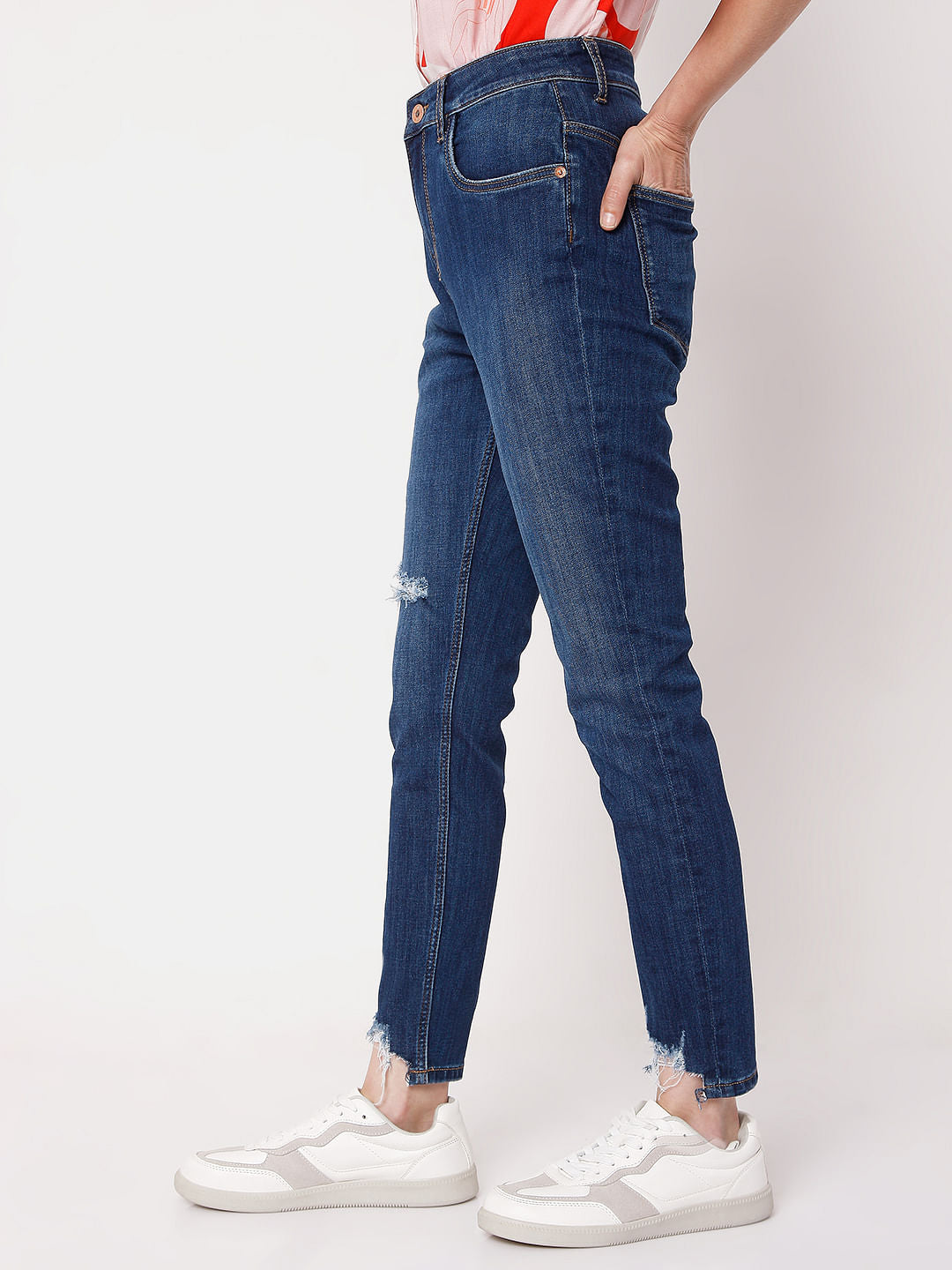 Blue High Rise Wendy Skinny Jeans