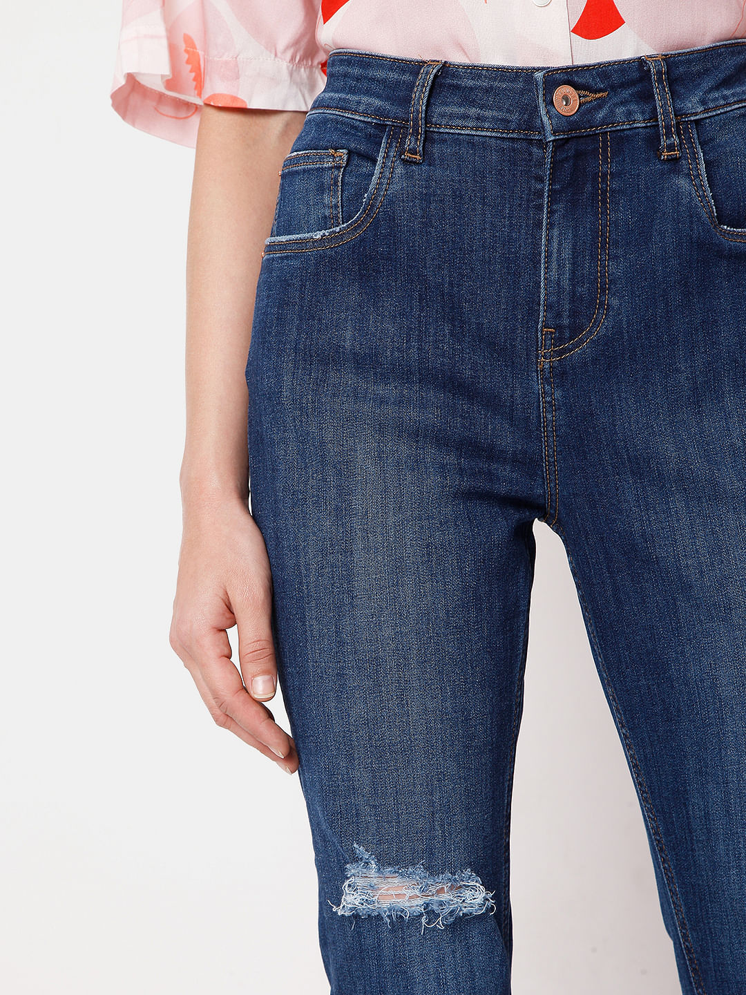 Blue High Rise Wendy Skinny Jeans