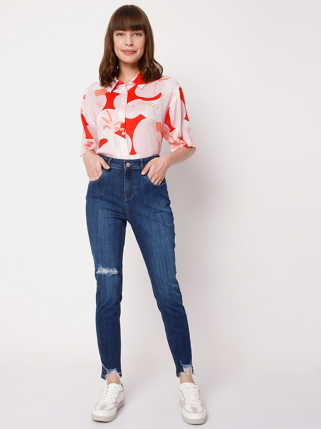 Blue High Rise Wendy Skinny Jeans