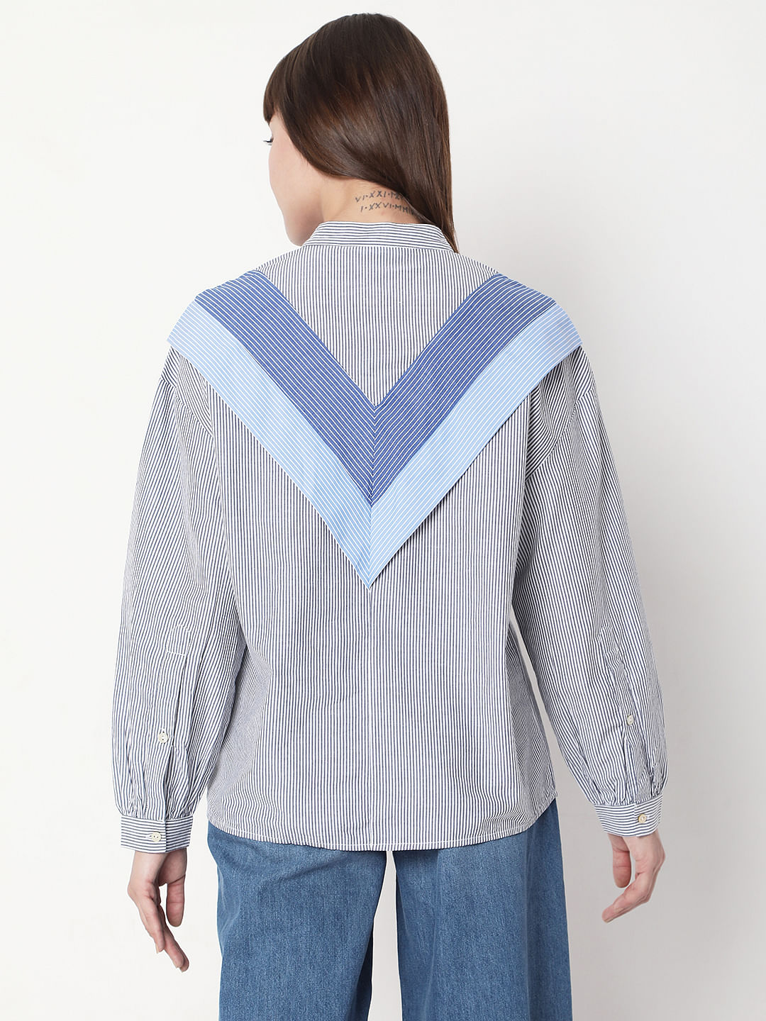 Black Vertical Stripe Shirt