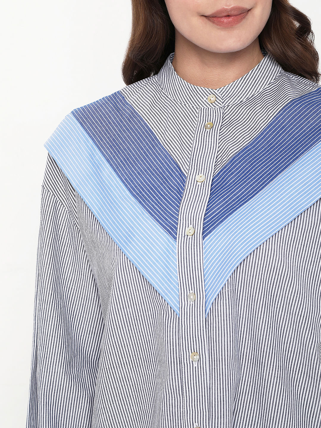 Black Vertical Stripe Shirt