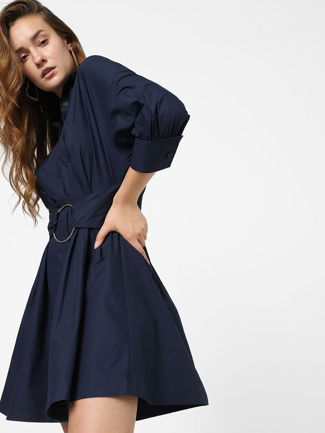 Navy Blue Mini Dress