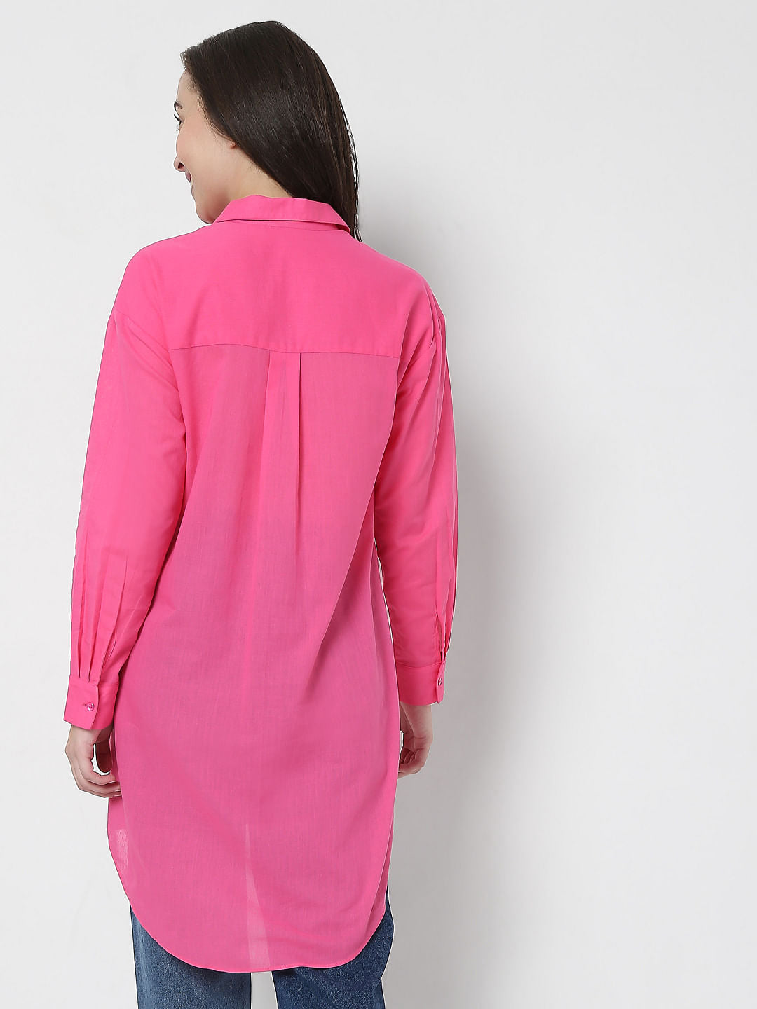 Pink High-Low Shirt