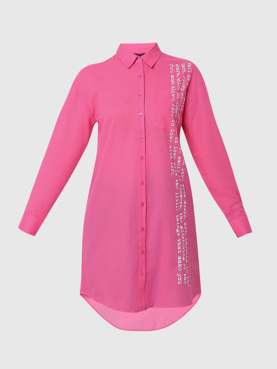 Pink High-Low Shirt