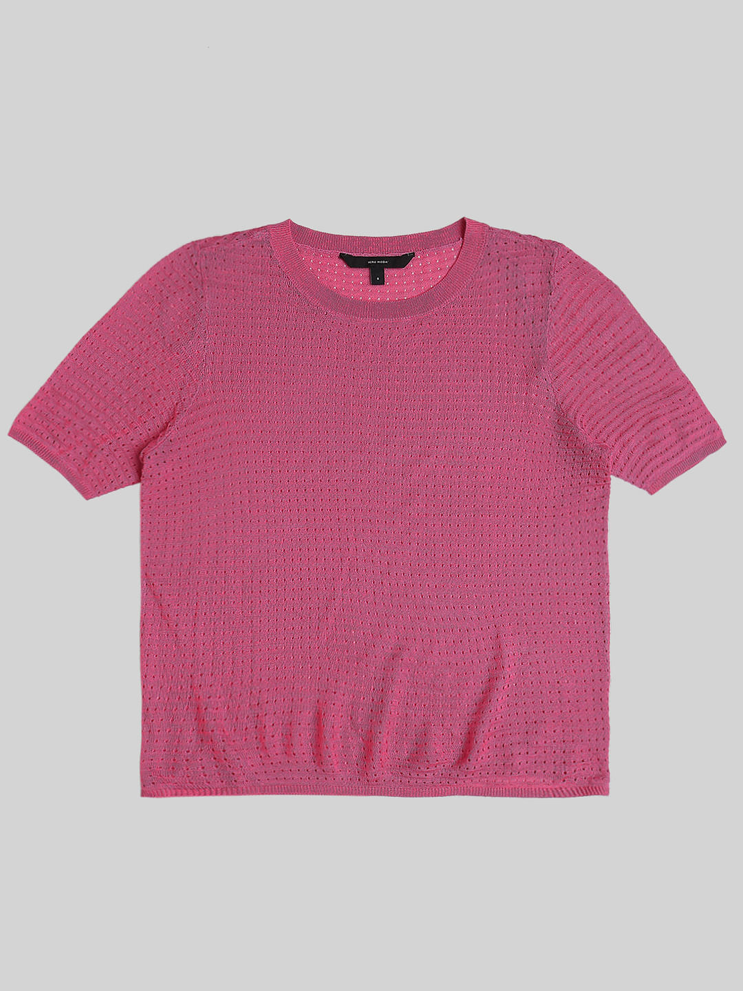 Purple Textured Knit Top