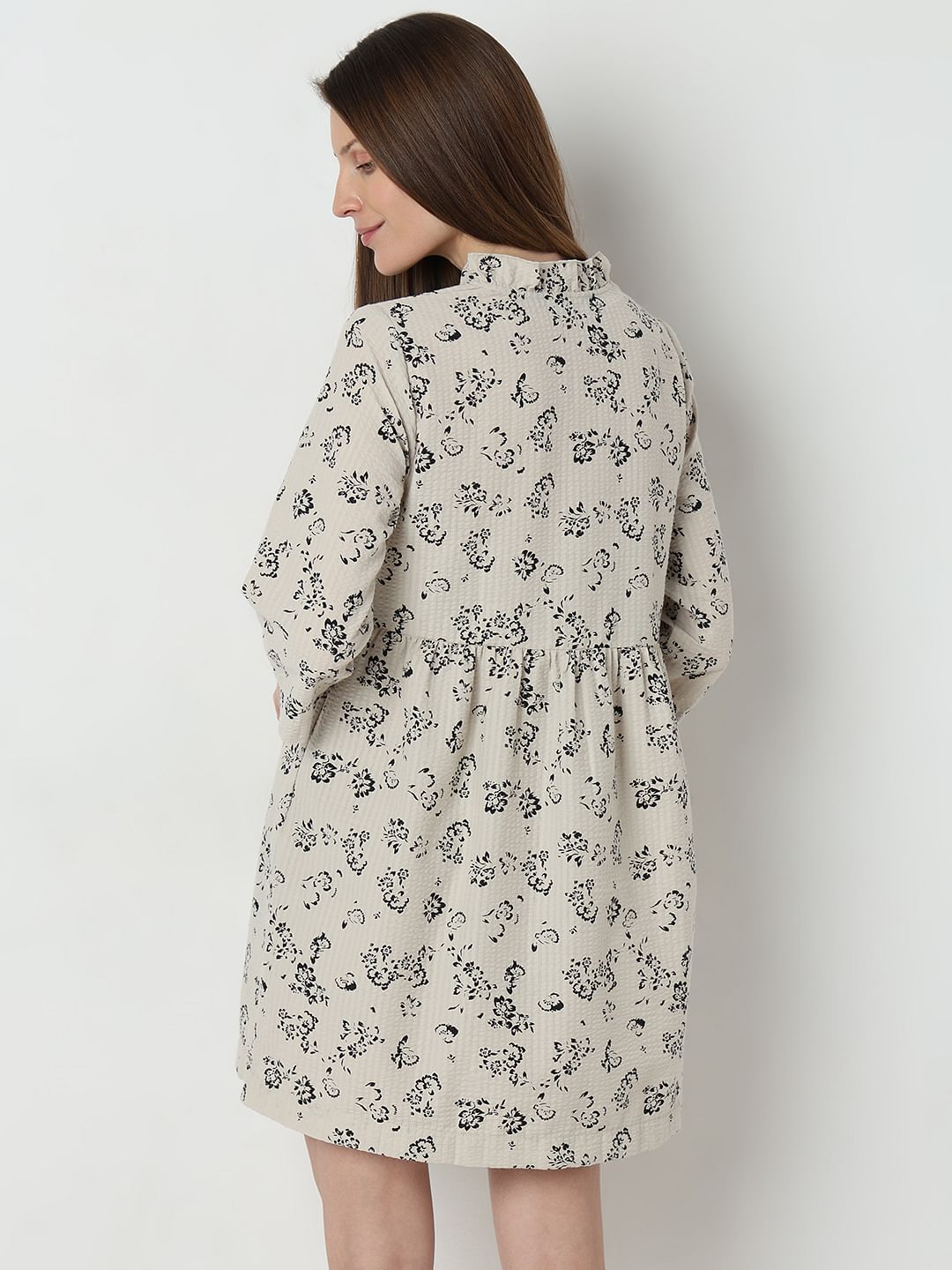 Light Beige Printed Shirt