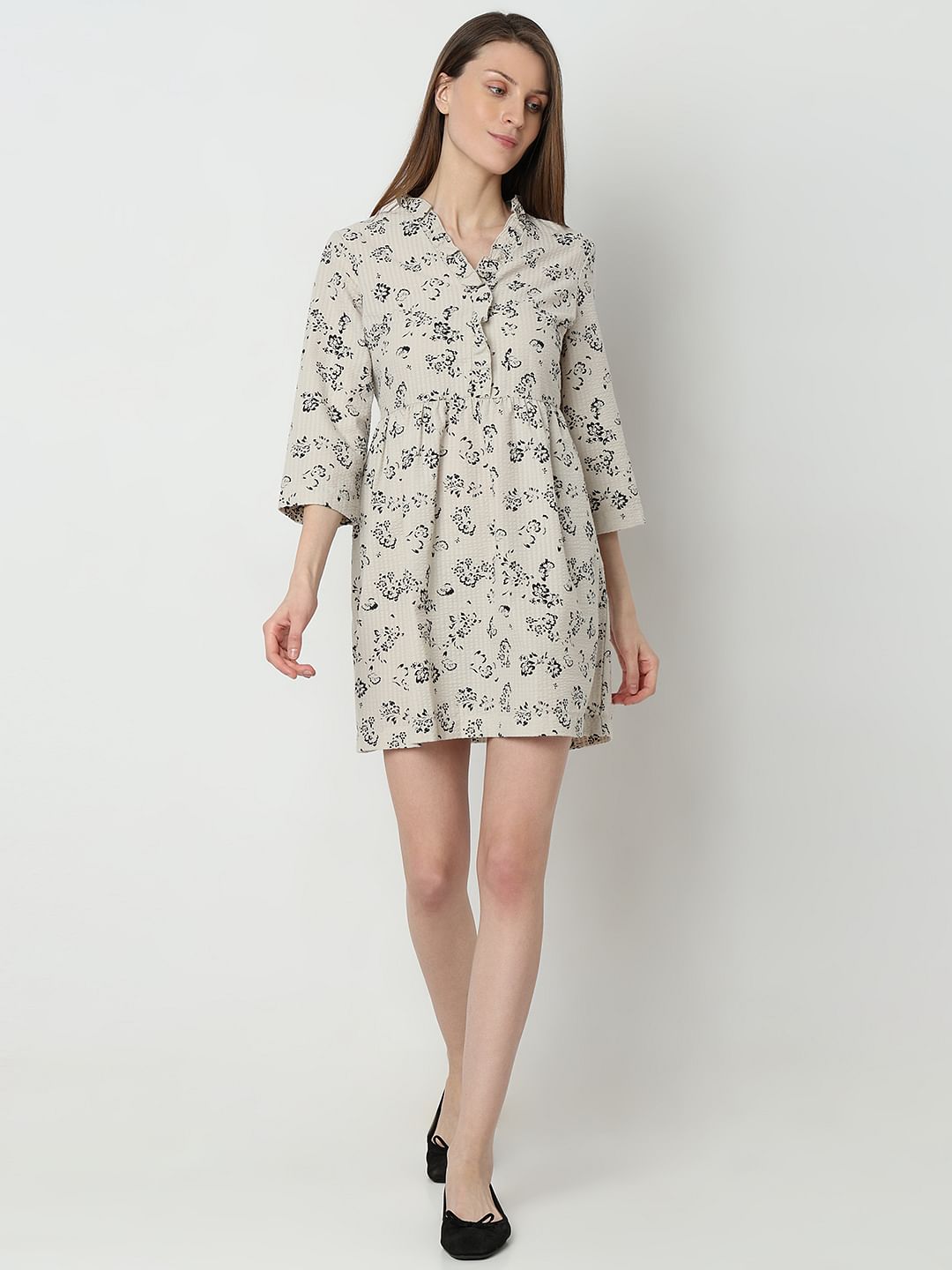 Light Beige Printed Shirt