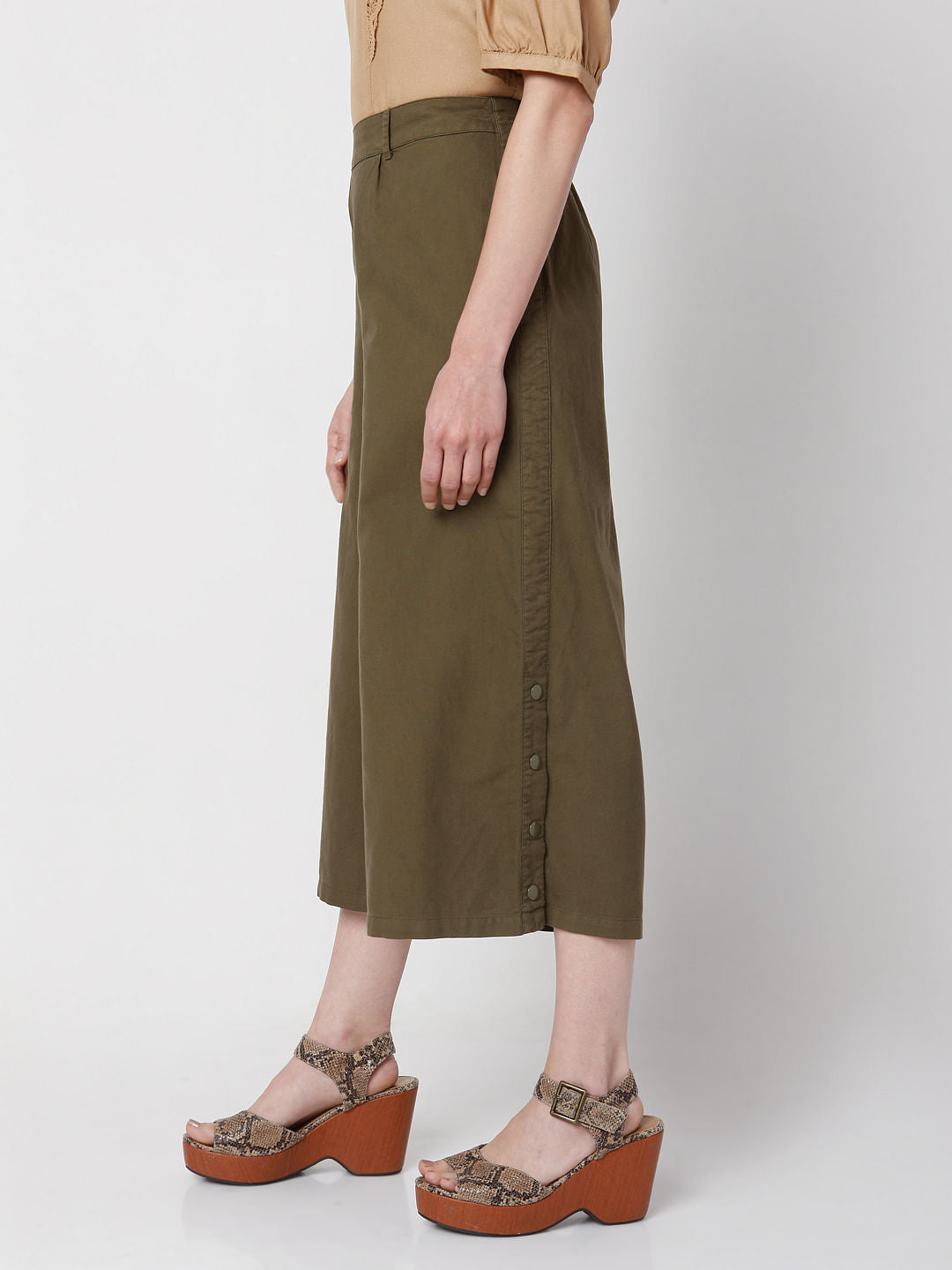 Green Wide Leg Pants