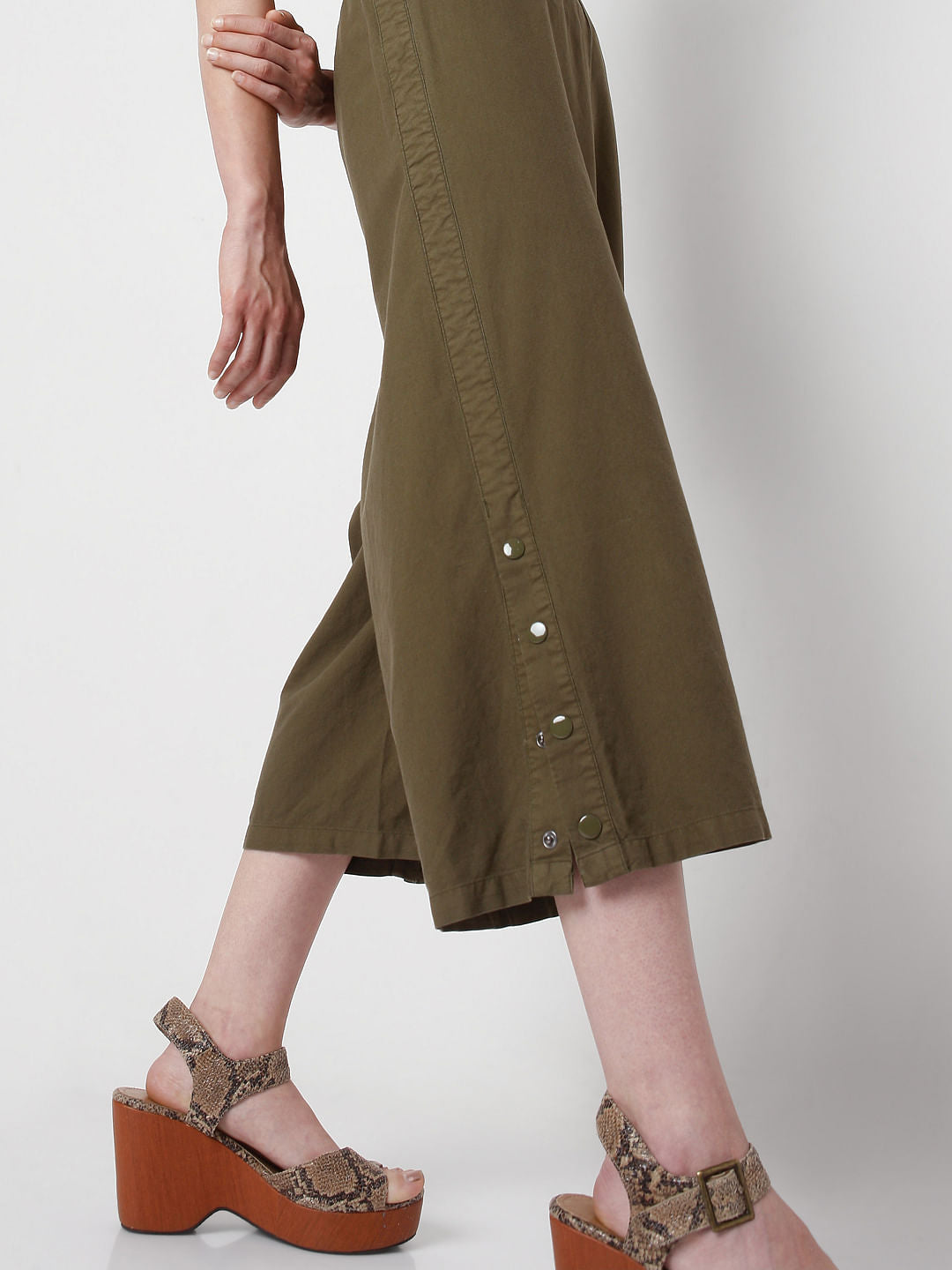 Green Wide Leg Pants
