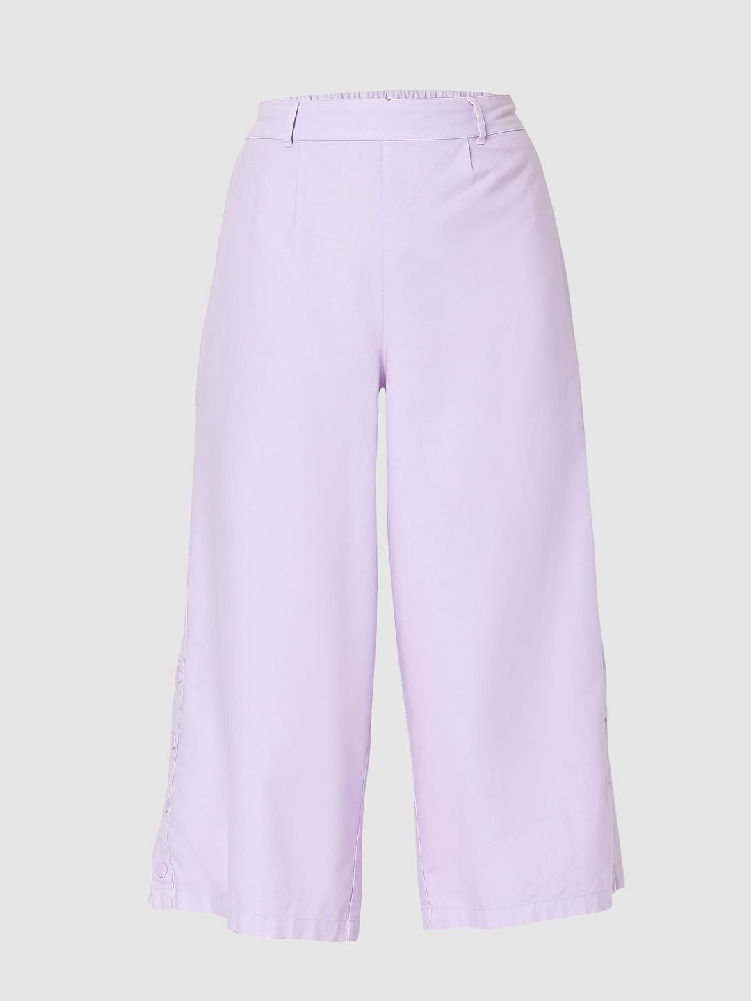 Purple Wide Leg Pants