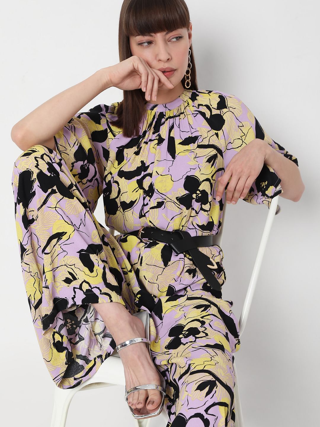 Lavender Floral Jumpsuit