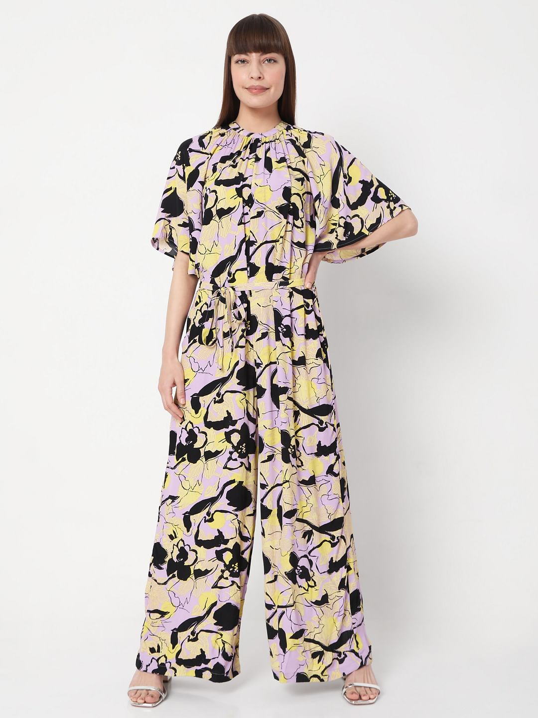 Lavender Floral Jumpsuit