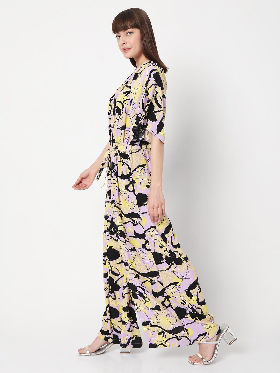 Lavender Floral Jumpsuit