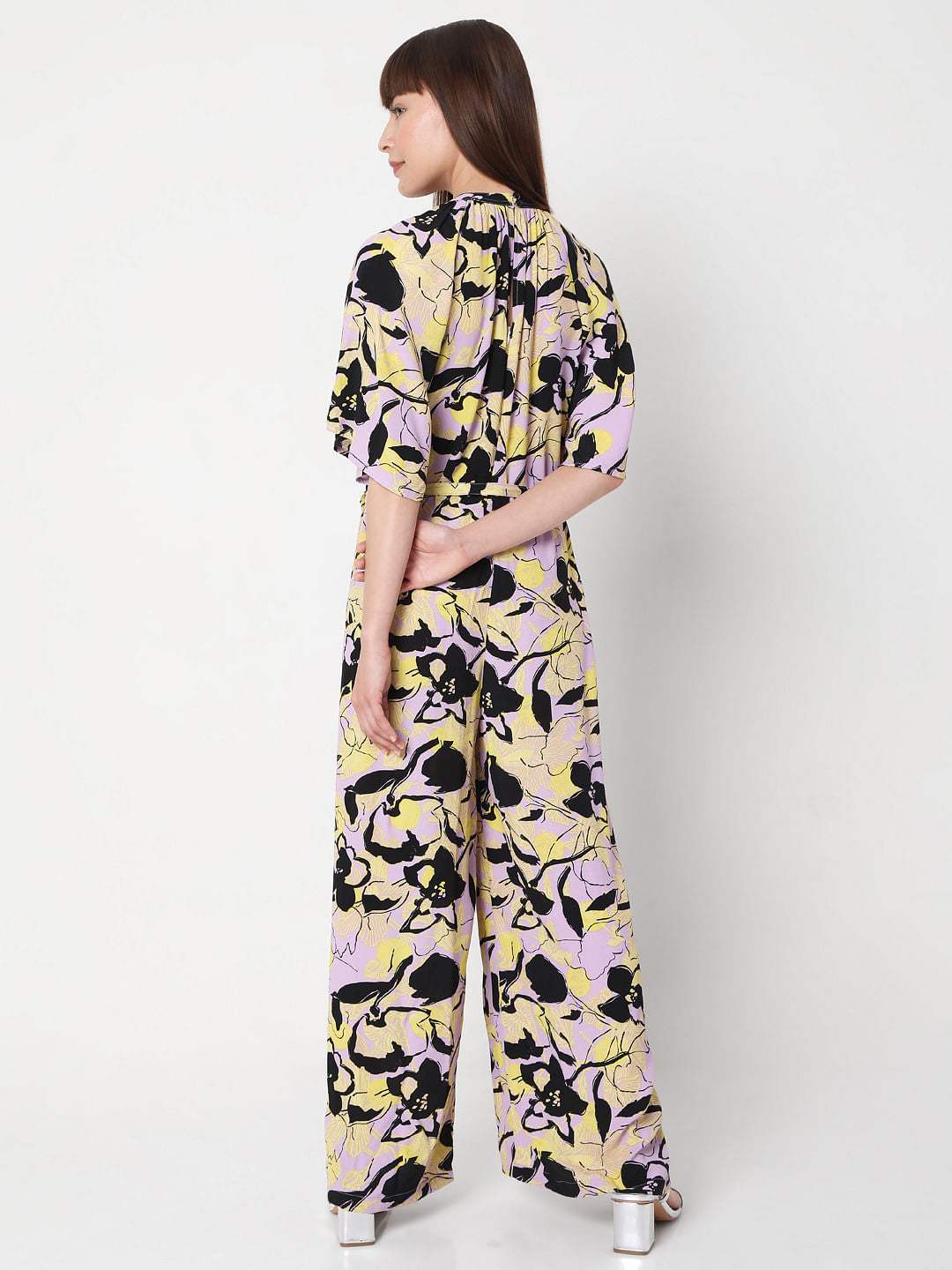 Lavender Floral Jumpsuit