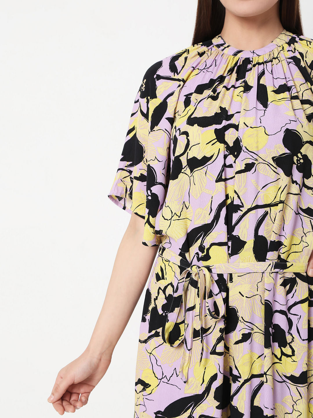 Lavender Floral Jumpsuit