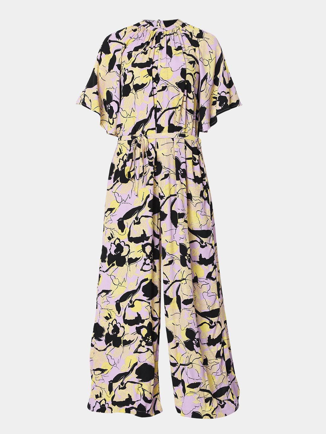 Lavender Floral Jumpsuit