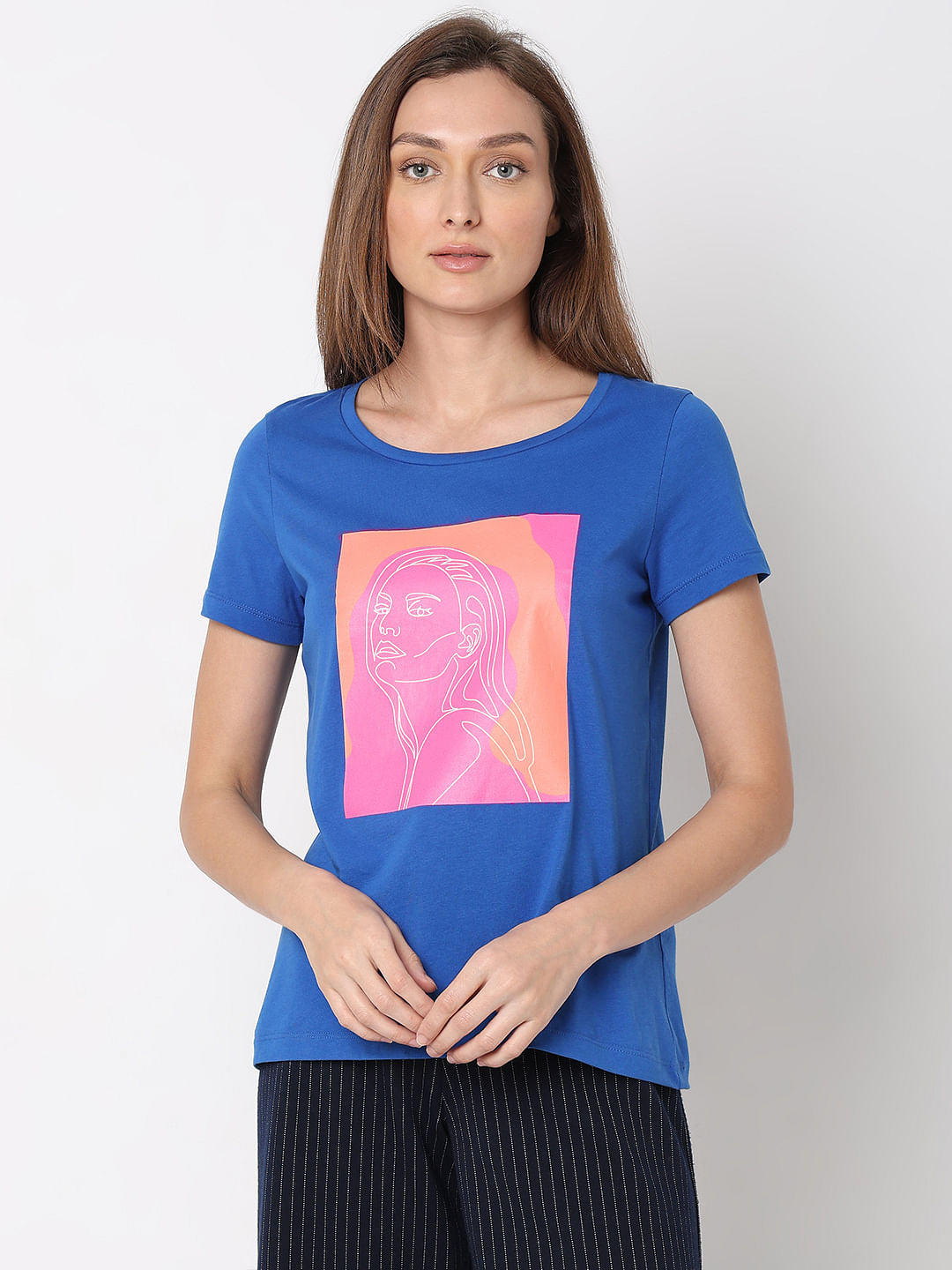 Black Graphic Print T-Shirt