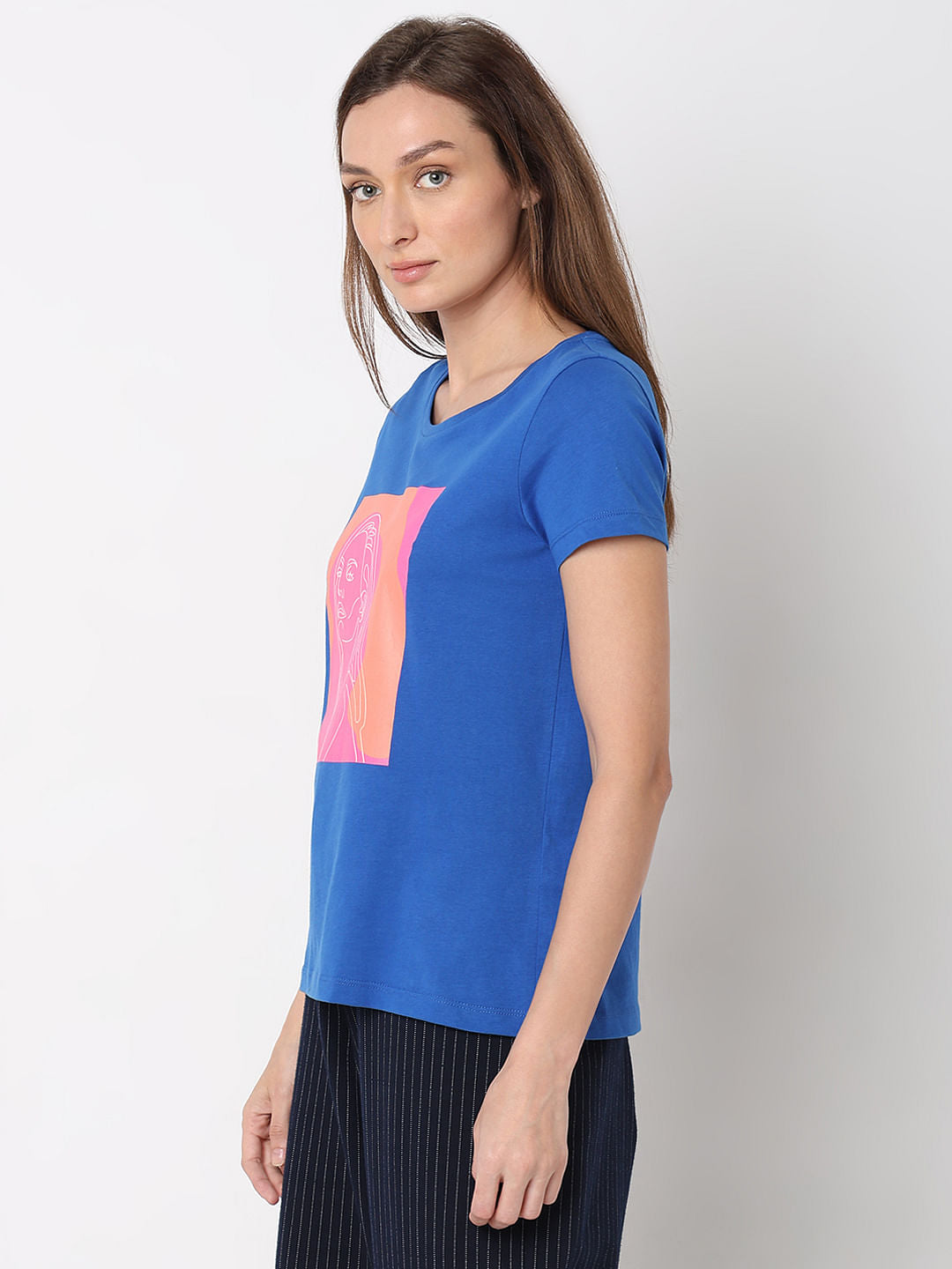 Black Graphic Print T-Shirt