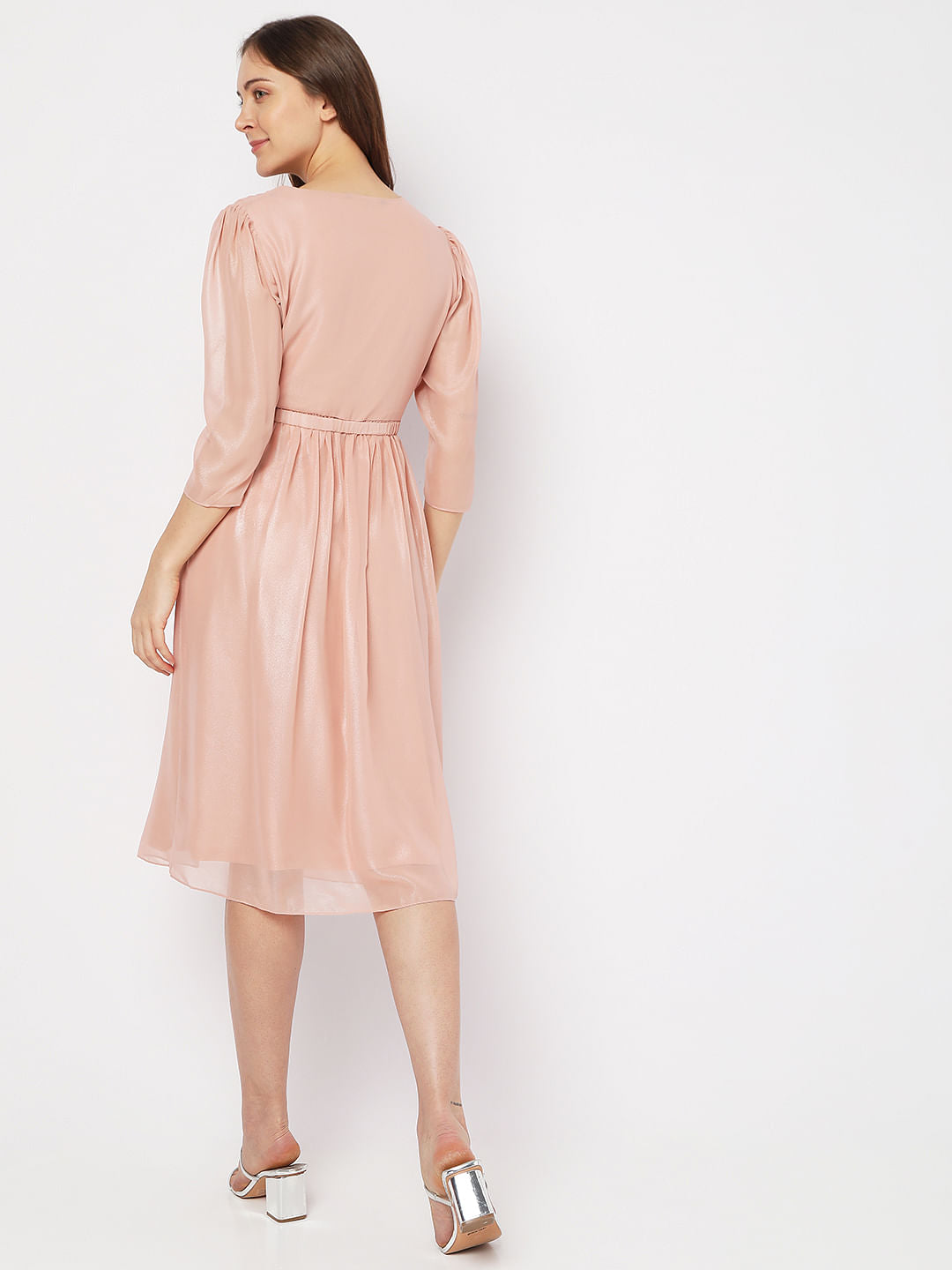 Pink Midi Dress