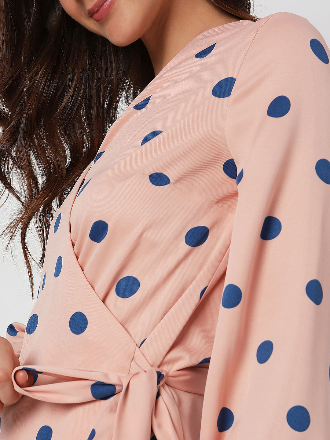 Pink Polka Dot Top
