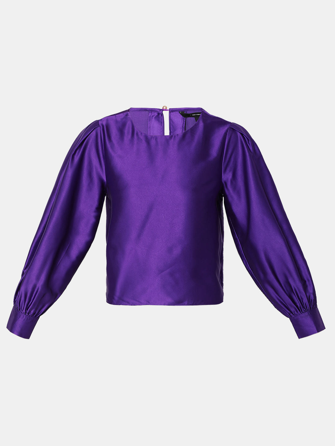Purple Satin Top