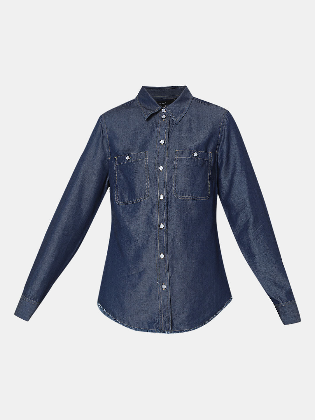 Dark Blue Denim Shirt