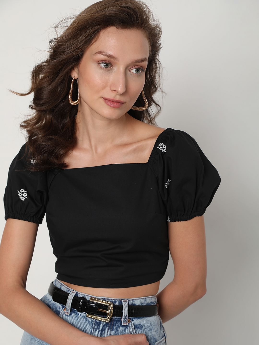 Black Crop Top