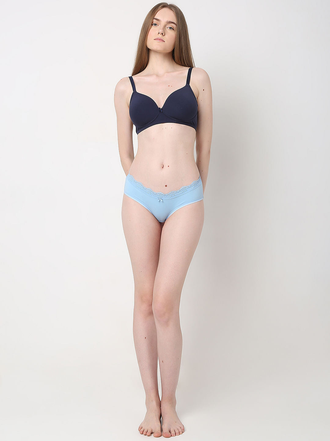 Intimates Pack Of 3 Hipster Briefs - Purple, Blue, Pink