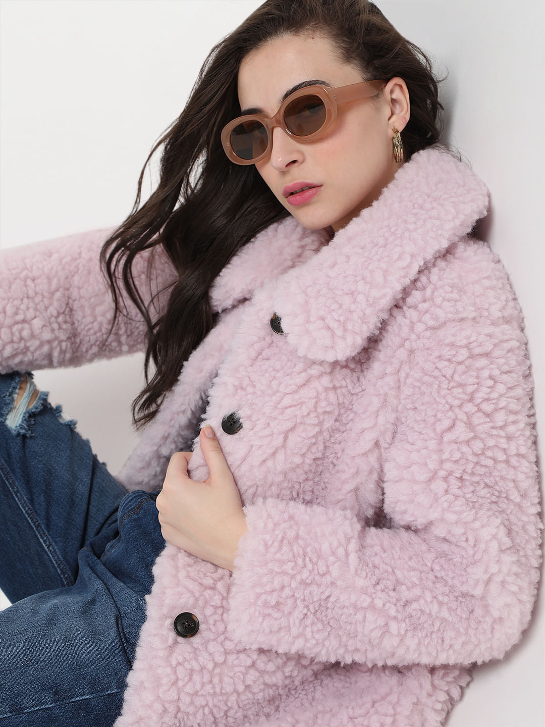 Lilac Faux Fur Jacket