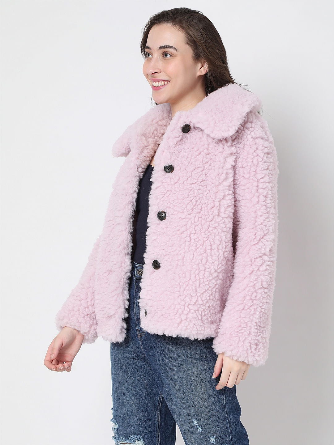 Lilac Faux Fur Jacket