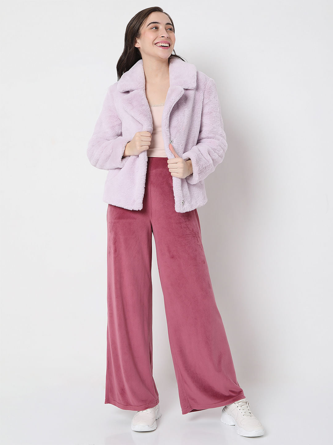 Lilac Faux Fur Jacket