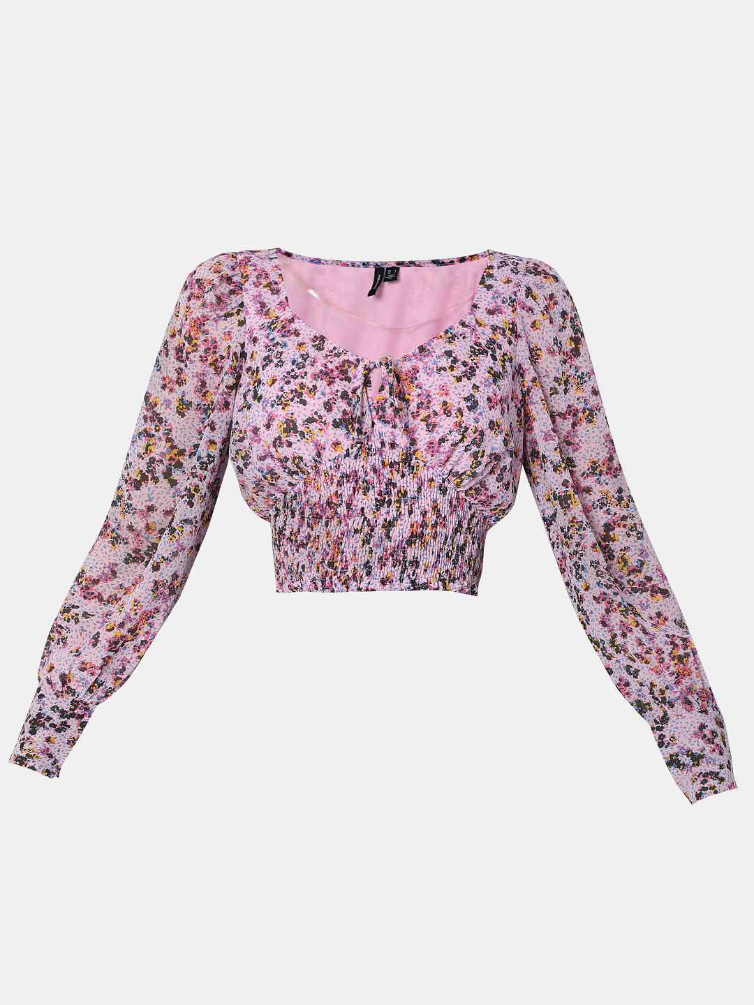 Purple Floral Co-Ord Set Top