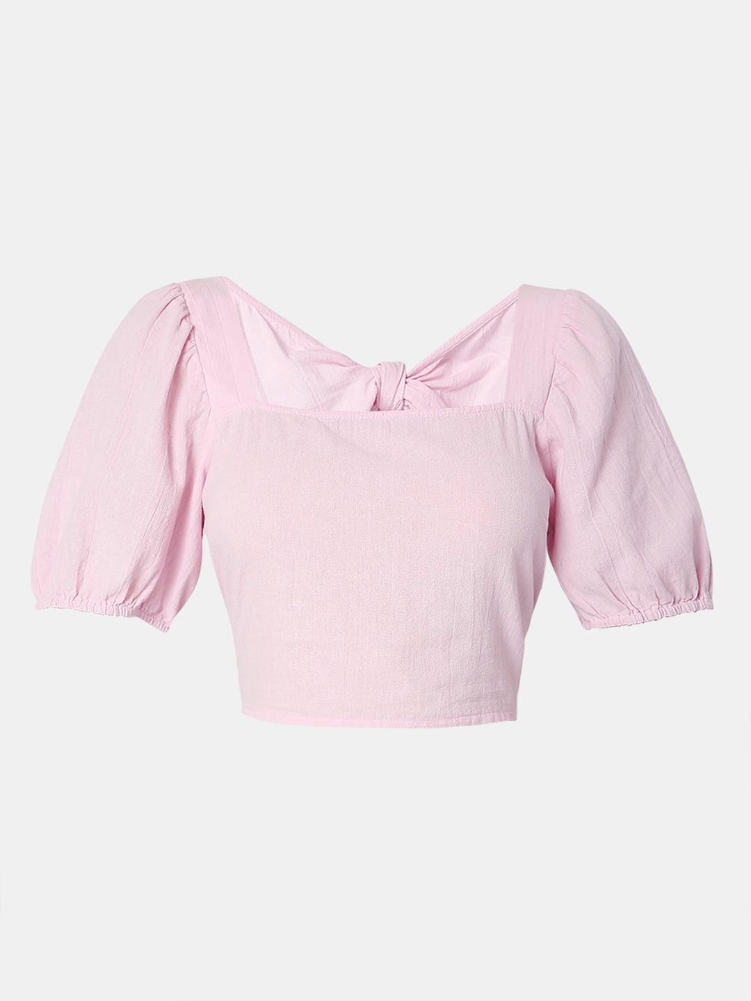 Pink Crop Co-Ord Set Top