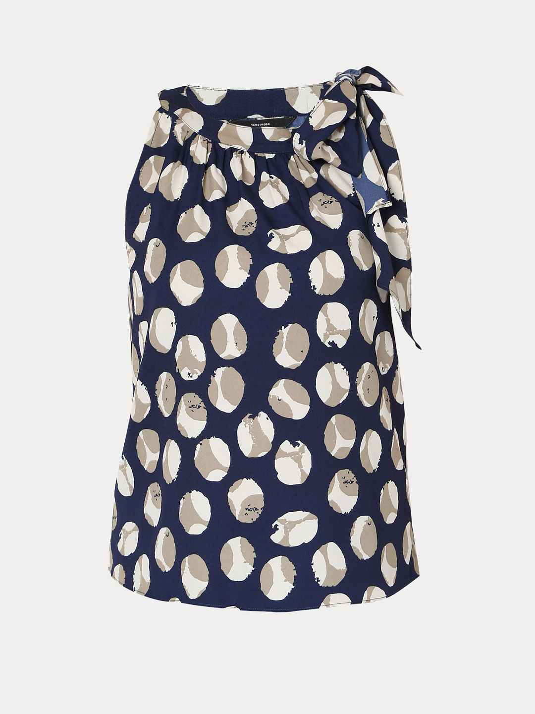 Blue Dotted Top