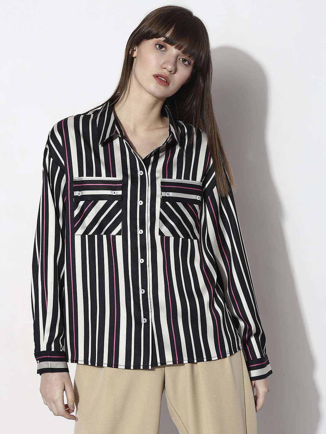 Black Striped Shirt