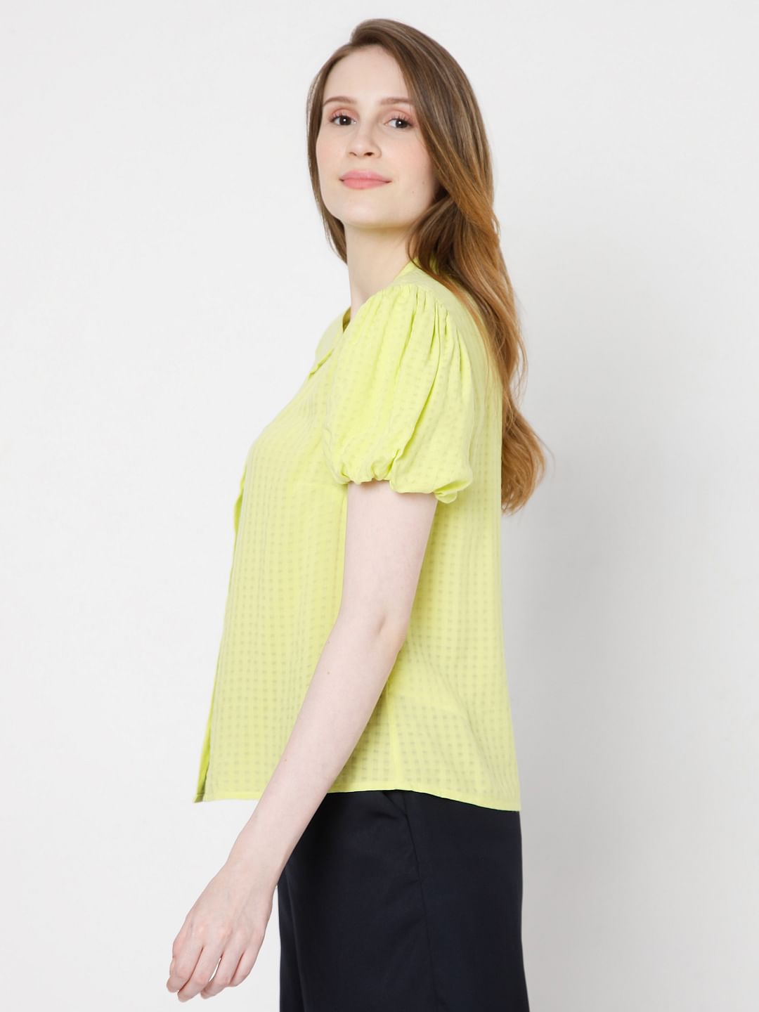 Yellow Check Shirt