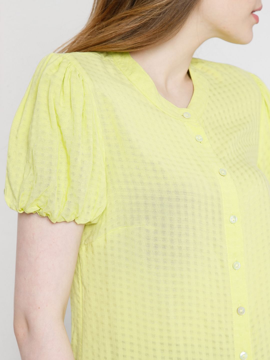 Yellow Check Shirt