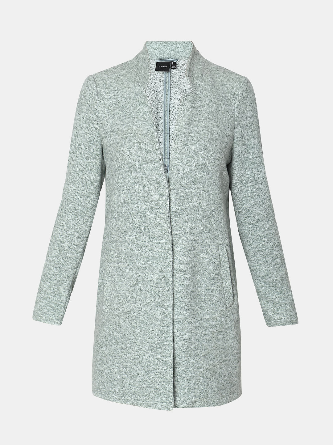 Green Melange Long Coat