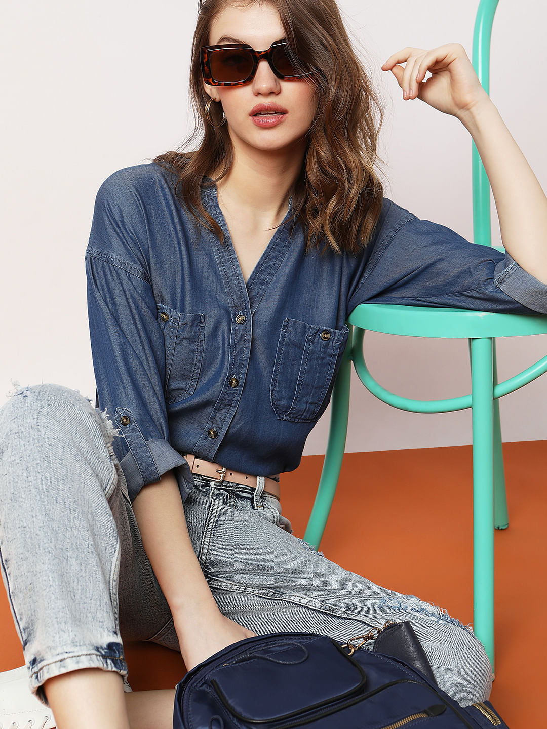 Blue Denim Shirt