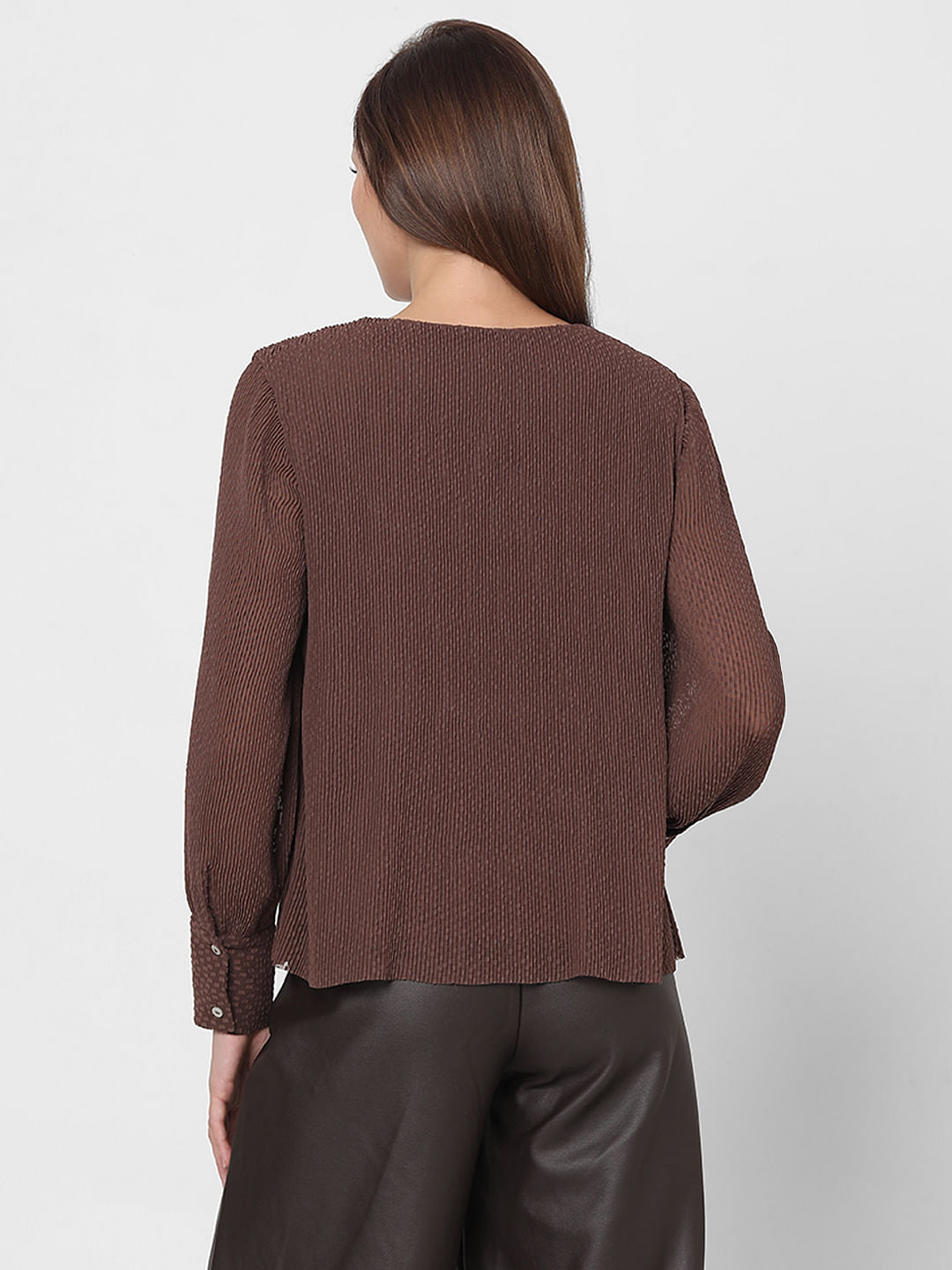 Brown Georgette Top