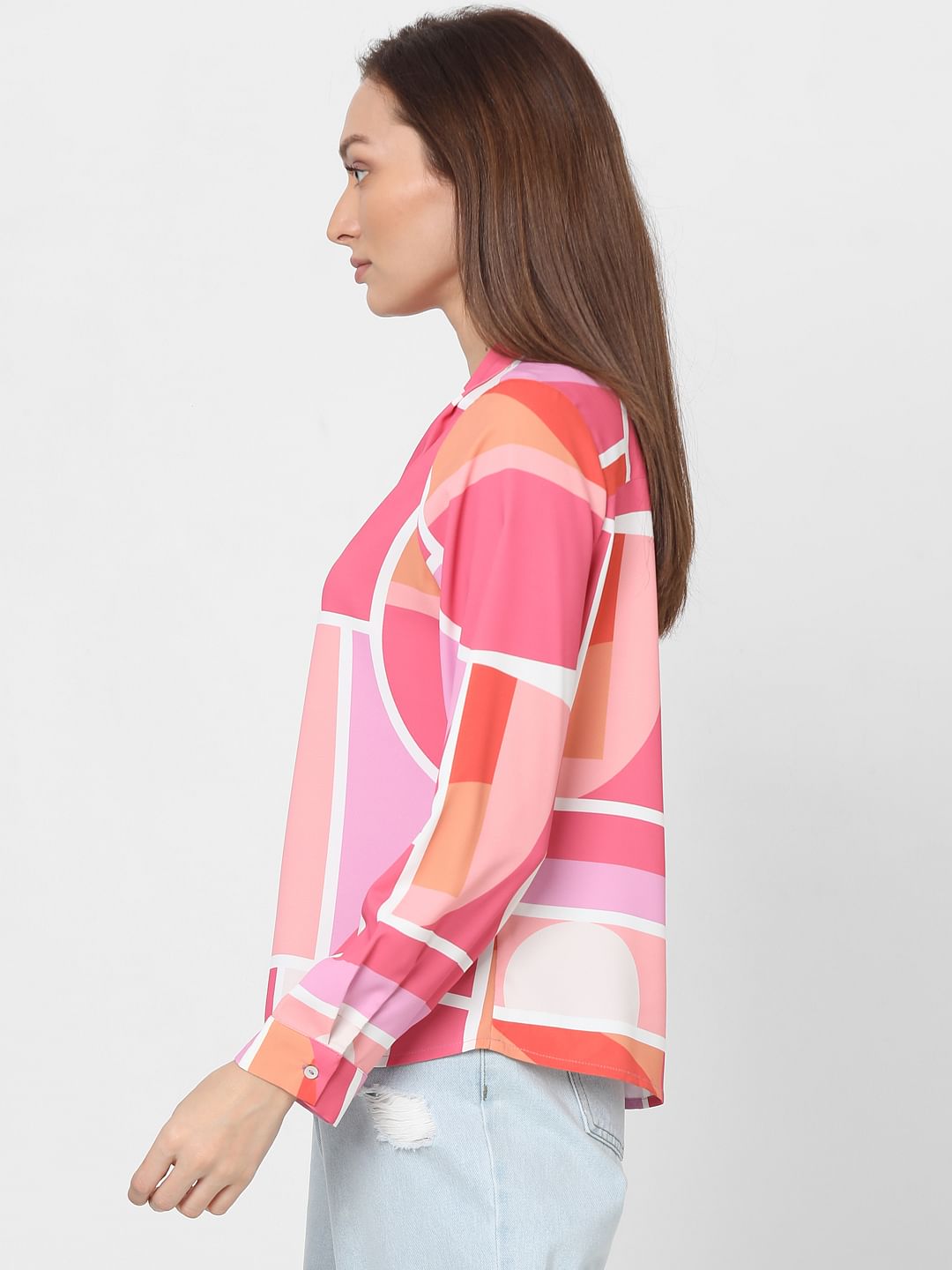 Pink Printed Top