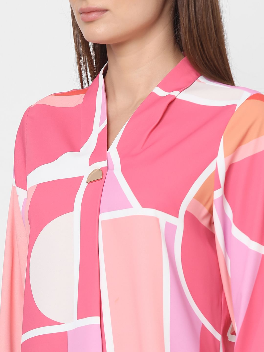 Pink Printed Top