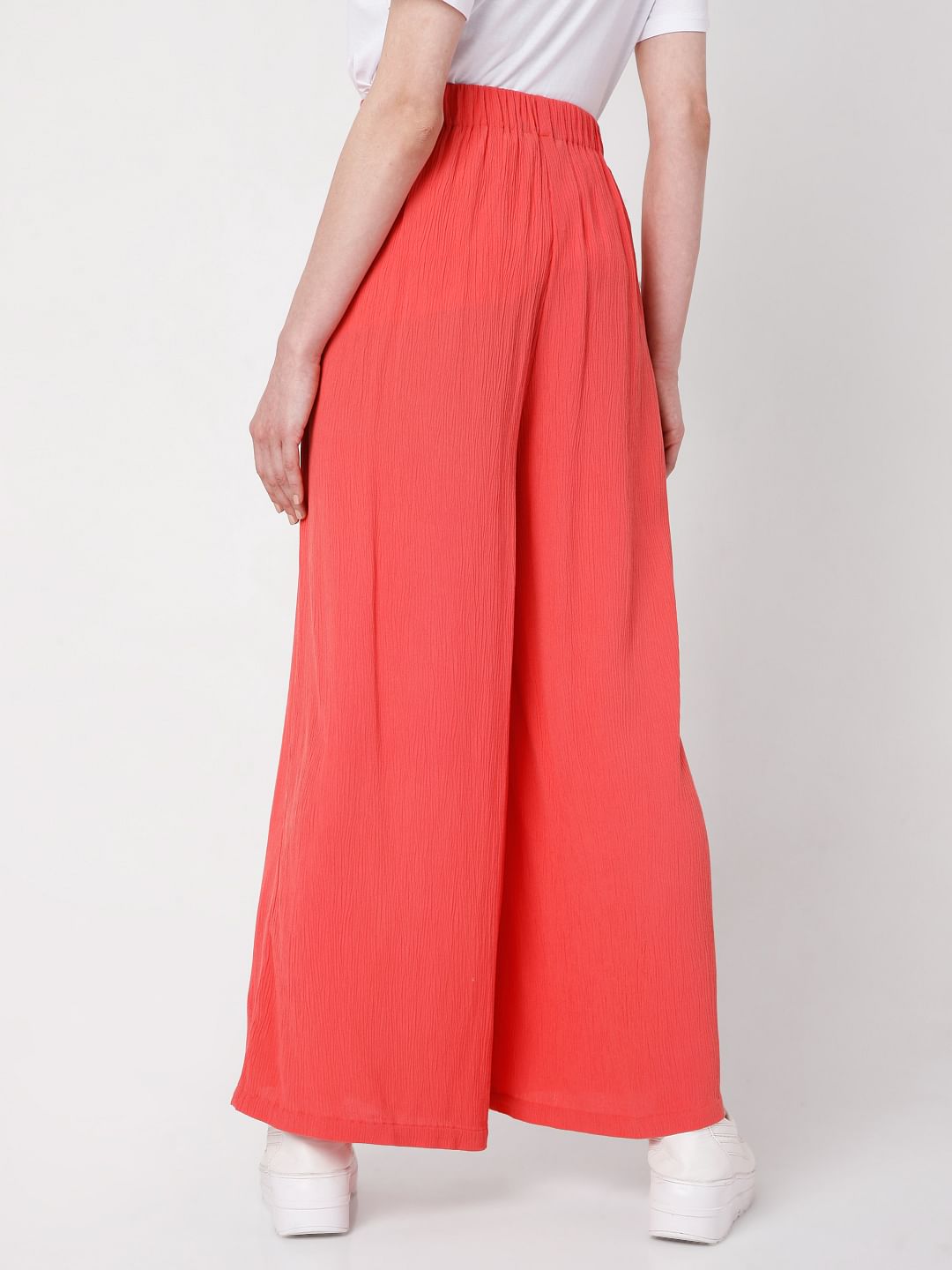 Coral Wide Leg Pants