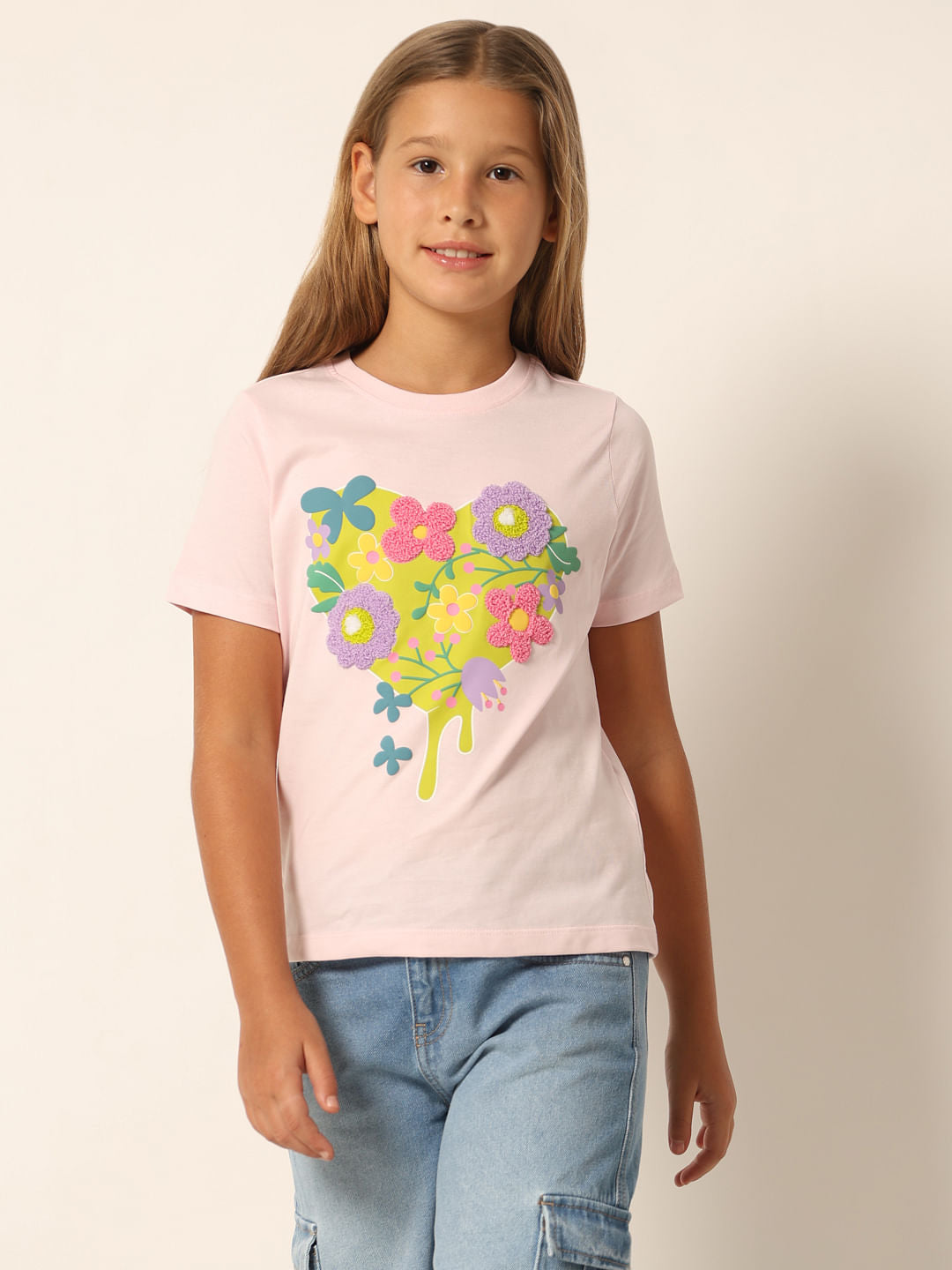 Pink Graphic Print T-Shirt