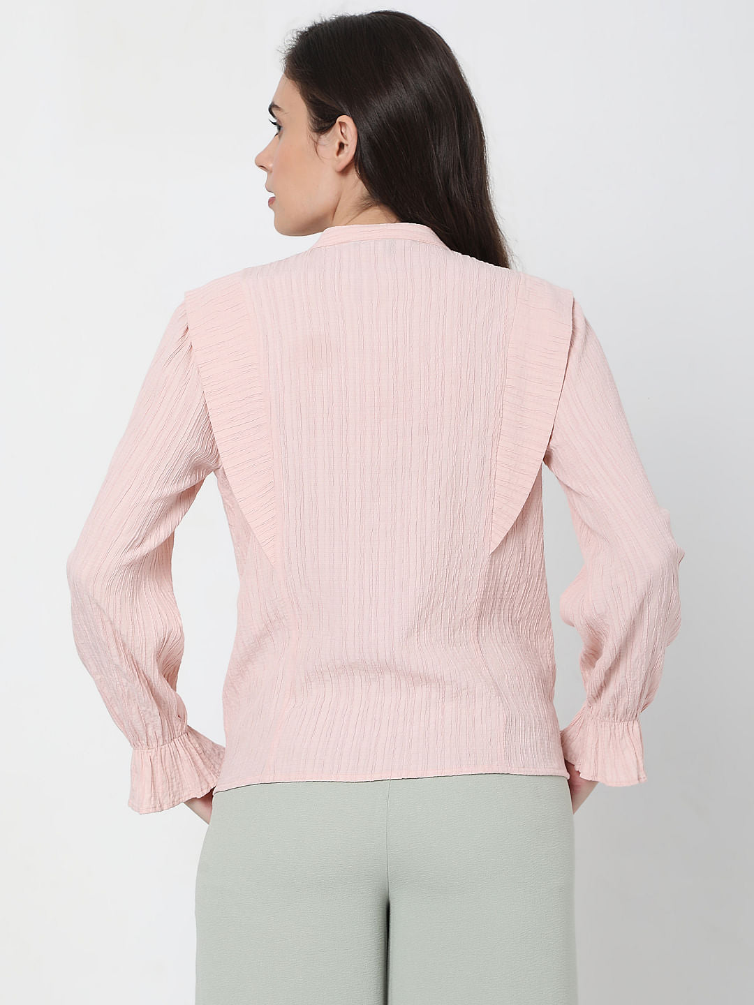 Pink Crepe Top