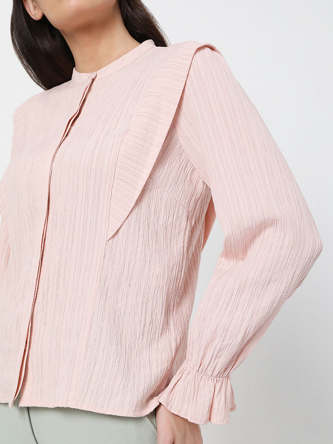 Pink Crepe Top
