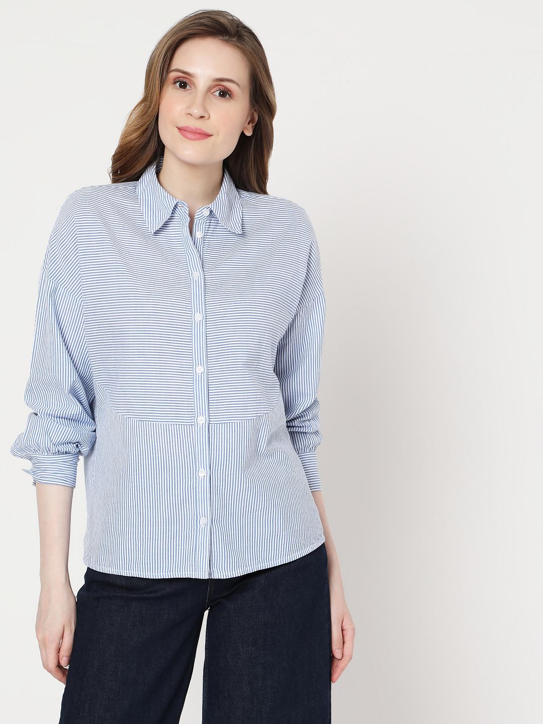 Light Blue Striped Shirt